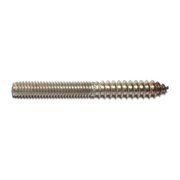 Midwest Fastener Hanger Bolt, 5/16 in Thread to 5/16"-18 Thread, 3 in, 18-8 Stainless Steel, Plain Finish, 10 PK 71105